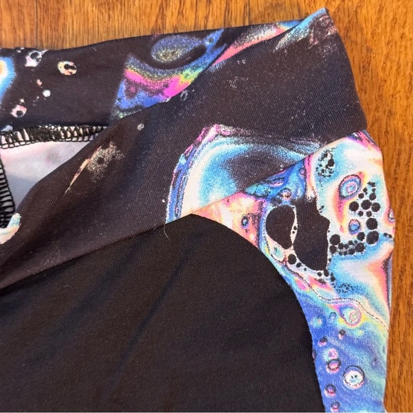 Motionwear Black and Multicolor Leggings Girls Size M - Picture 4 of 5